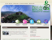 Tablet Screenshot of cc-paysdebitche.fr